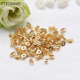 14K Plated Earring Fixtures Parts Ear Backs Stopper DIY Jewelry