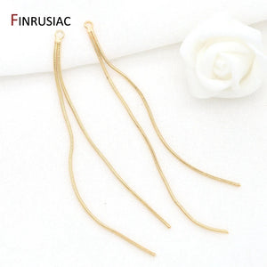 14K Plated Tassel Pendant for Earrings DIY Making