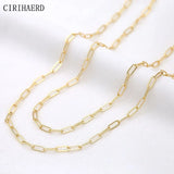 14K Gold Plated Chain for DIY Jewelry Making - Necklace Supplies