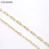 14K Gold Plated Chain for DIY Jewelry Making - Necklace Supplies