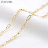 14K Gold Plated Chain for DIY Jewelry Making - Necklace Supplies
