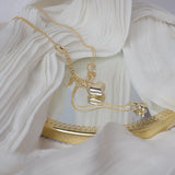 14K CZ Heart Chain Pendant Necklaces for Women Crystal Star Necklaces