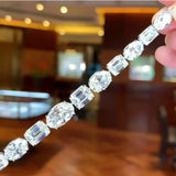 Elegant 14K Lab Diamond Bangle Bracelet for Women