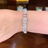 Elegant 14K Lab Diamond Bangle Bracelet for Women