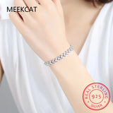 14K Roman Lab Moissanite Diamond Bracelet
