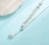 14K Tahitian Pearl Pendant Necklace Silver Jewelry Naszyjnik Wedding Girls