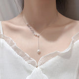 14K Tahitian Pearl Pendant Necklace Silver Jewelry Naszyjnik Wedding Girls