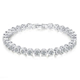 14K Lab Diamond Bangle Bracelet for Women