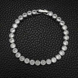 14K Lab Diamond Bangle Bracelet for Women