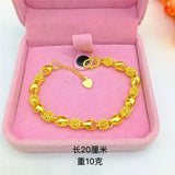 14K Yellow Bracelet Delicate Charms Jewelry Gift