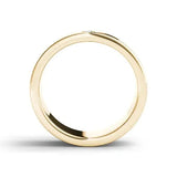 14K Yellow Diamond Ring Men Women Classic Anillos De Bizuteria