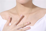 14K Yellow Necklace Pendant for Women Pierscionki Jewelry joyas