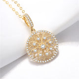 14K Yellow Necklace Pendant for Women Pierscionki Jewelry joyas