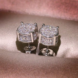 14K Yellow Diamond Earrings Boho Wedding Peridot Studs Fine Jewelry