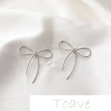 14K Flower Bow Pendant Earrings DIY Material Accessory