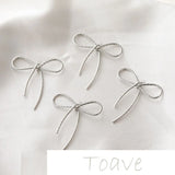 14K Flower Bow Pendant Earrings DIY Material Accessory
