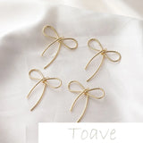 14K Flower Bow Pendant Earrings DIY Material Accessory