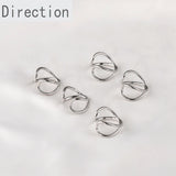 14K C-Shaped Cross Bean Ear Clip No Ear Hole Ear Bone Clip Ear Buckle