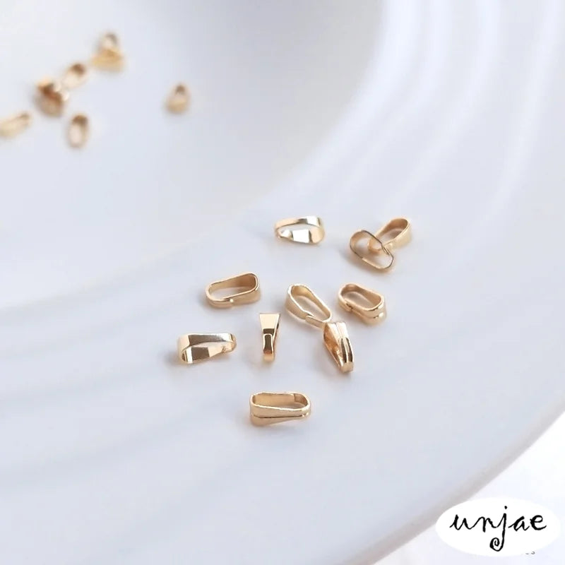 14K Melon Seed Buckle Pendant Necklace DIY Jewelry Accessory