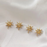 14K Bag Star Studs Earrings DIY Accessories