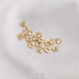 14K Small Broken Spacer and Silver Bead Gasket DIY Accessories