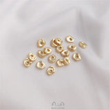 14K Small Broken Spacer and Silver Bead Gasket DIY Accessories