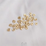 14K Small Broken Spacer and Silver Bead Gasket DIY Accessories