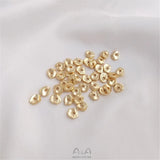 14K Small Broken Spacer and Silver Bead Gasket DIY Accessories