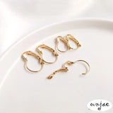 14K Real Color-Preserving Spring Ear Hook Earring Accessories