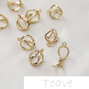 14K Copper-Clad Universal Buckle for Pearl Necklace DIY