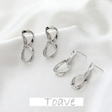 14K Gold-Plated Double-Buckled Earrings