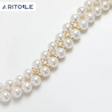 14K Electroplated Zircon Bead Spacer Necklace Bracelet Material