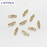14K Electroplated Zircon Bead Spacer Necklace Bracelet Material