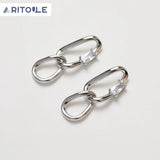 Zircon Link Button Jewelry Set