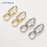 Zircon Link Button Jewelry Set