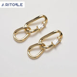 Zircon Link Button Jewelry Set