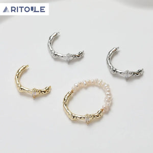 14K Electroplated Irregular Ring DIY Material Accessories