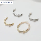 14K Electroplated Irregular Ring DIY Material Accessories