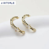 14K Electroplated Irregular Ring DIY Material Accessories