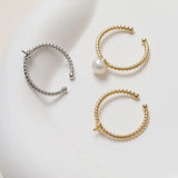 14K Electroplated Fried Dough Twists Ring Holder