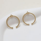 14K Electroplated Fried Dough Twists Ring Holder