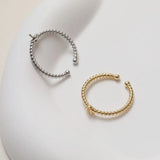 14K Electroplated Fried Dough Twists Ring Holder