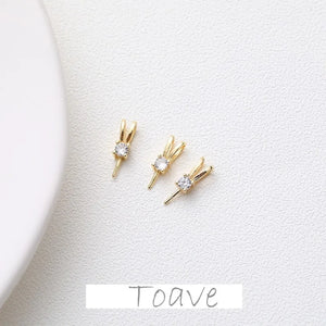14K Electroplating Zircon Necklace Bracelet DIY Material Accessories