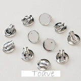 14K Electroplating Ear Clip Round Support Ring DIY Tray Accessory