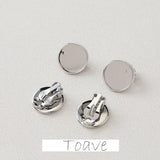14K Electroplating Ear Clip Round Support Ring DIY Tray Accessory