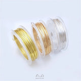 14K 18K Bright Silver Square Wire 0.75mm DIY Jewelry Materials