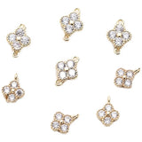14K Double Hanging Single Hanging Zircon Rhinestone DIY Necklace Earring
