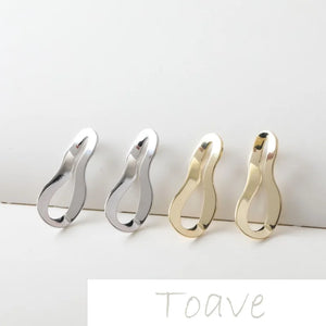 14K Bag Preservation Irregular Shaped Hollow DIY Earrings