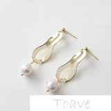 14K Bag Preservation Irregular Shaped Hollow DIY Earrings
