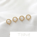 14K Flower Earrings DIY Material Accessory